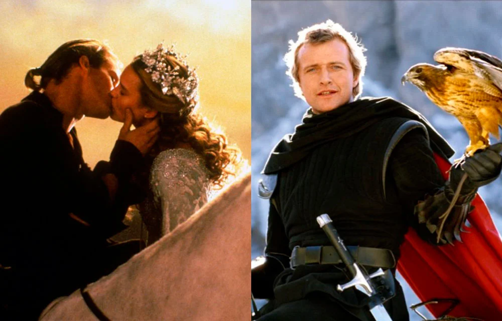 Fotograma de las películas La princesa prometida (The Princess Bride, 1987), de Rob Reiner y Lady Halcón (Ladyhawke, 1985), de Richard Donner