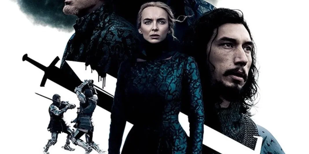 Composición a partir del poster oficial de El último duelo (The Last Duel, 2021), de Ridley Scott
