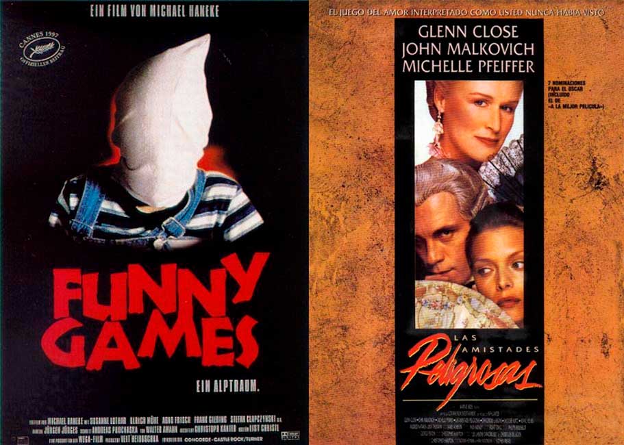 Peliculas sobre trastornos de falta de empatía: Funny Games (1997), Las amistades peligrosas (Dangerous Liaisons, 1998)