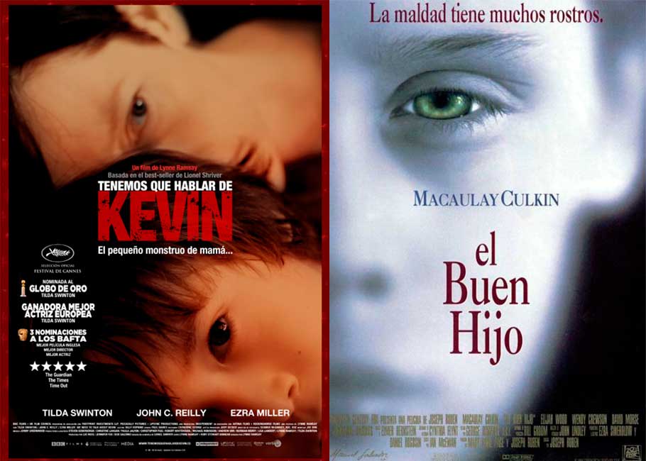 Películas sobre trastornos mentales en la infancia: Tenemos que hablar de Kevin (We Need to Talk About Kevin, 2011), El buen hijo (The Good Son, 1993)